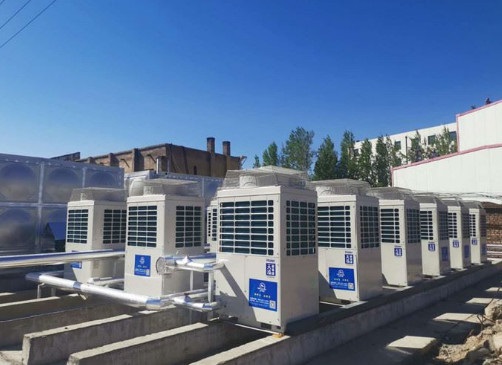 Roof top air source heat pump